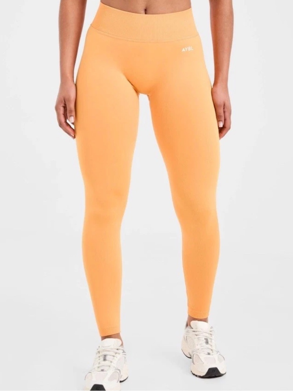 AYBL Adapt Seamless Leggings Pants XS Orange Mid-Rise Glute Enhancing Yoga Gym